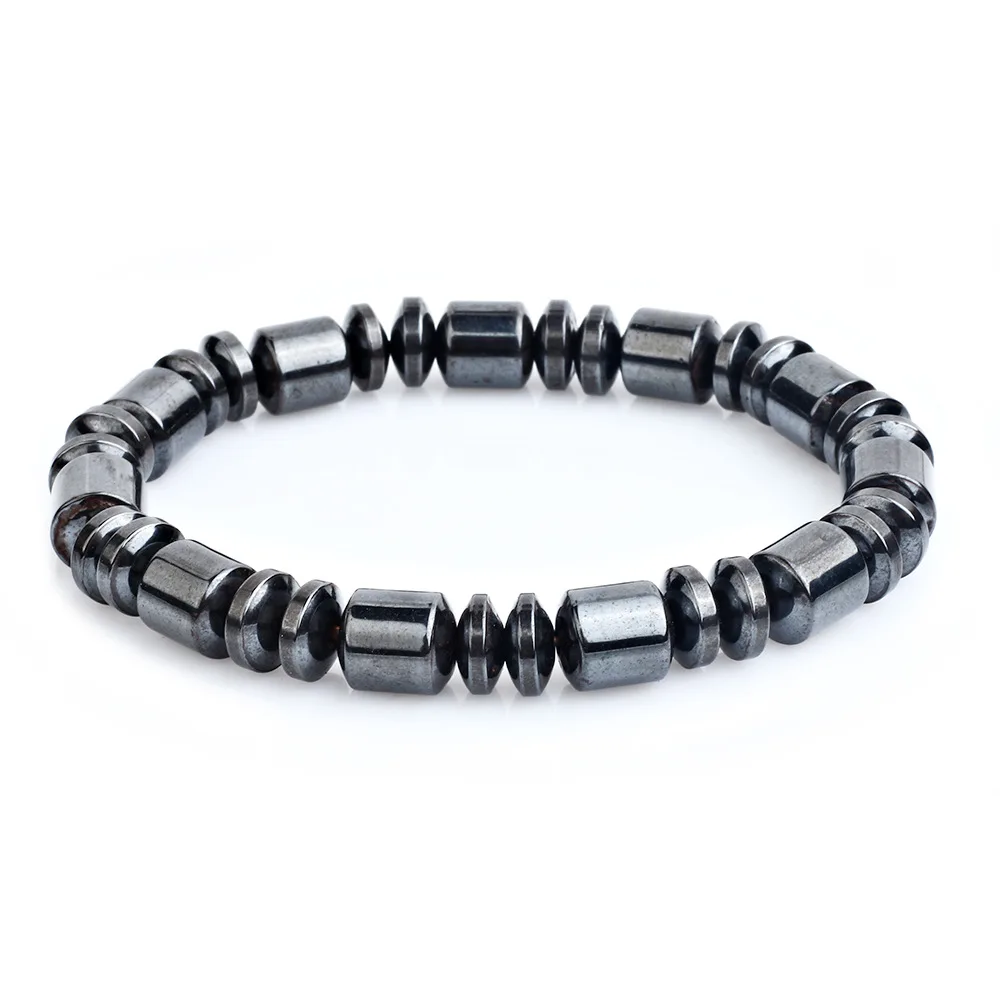 

Black Stone Bracelets Magnetic therapy Health care Loss Weight Effective slimming Stimulating Acupoints Arthritis Pain Relief, As photo