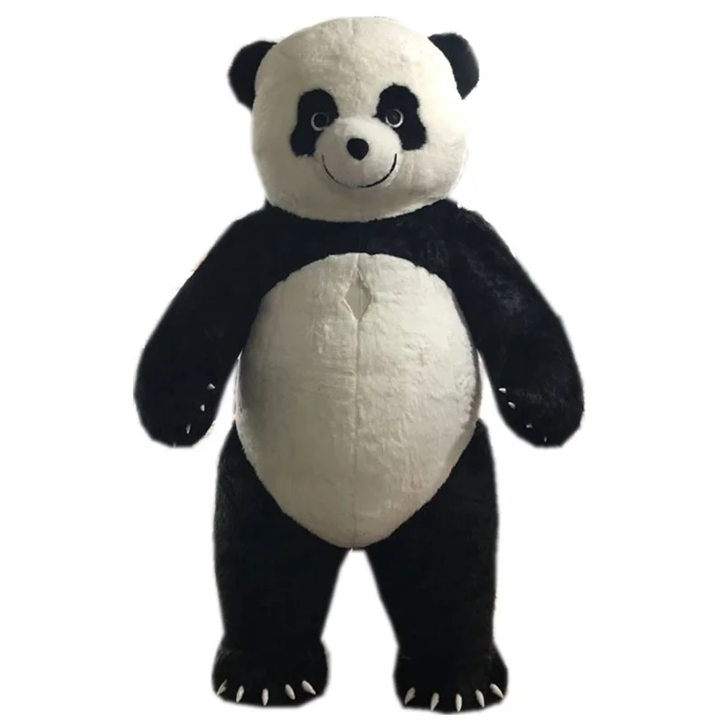 

Giant 2m/2.6m/3m/3.5m tall inflatable mascot costume adult walking inflatable panda mascot costume, Red/blue/golden/white/yellow/purpel/pink