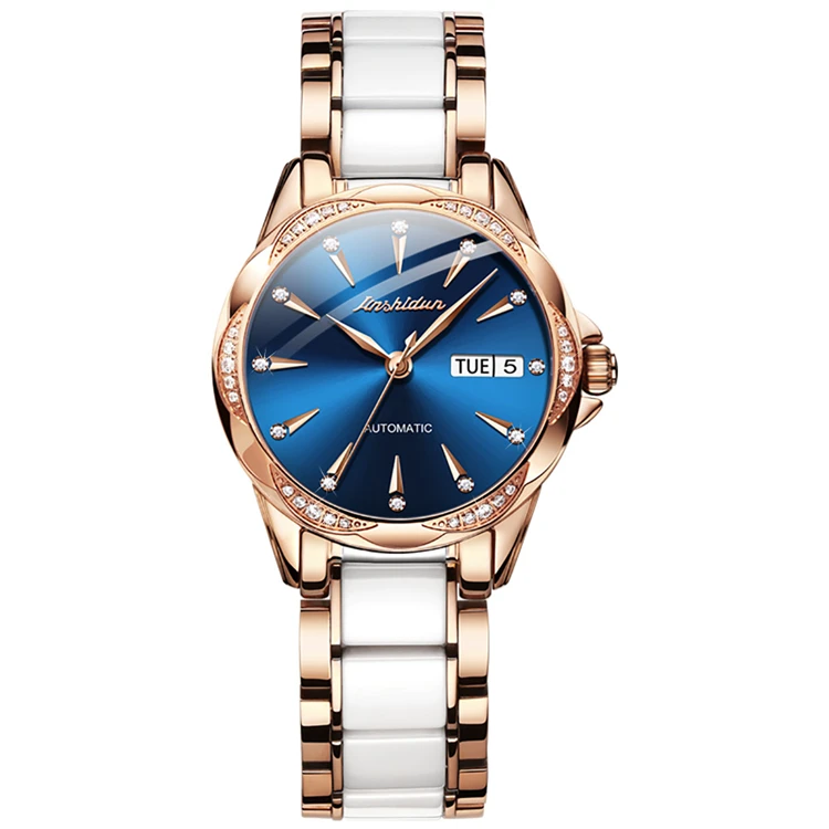 

JSDUN 8821sports automatic Design Custom Brand Stainless Steel New See-through Automatic Mechanical Mens Watches In Wristwatch