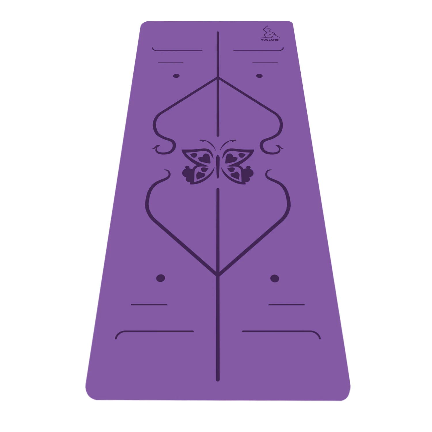

Yugland eco-friendly Pu yoga mats Custom Natural rubber Pilates Yoga Mat With Logo, Rose red,blue,yellow,black or customized