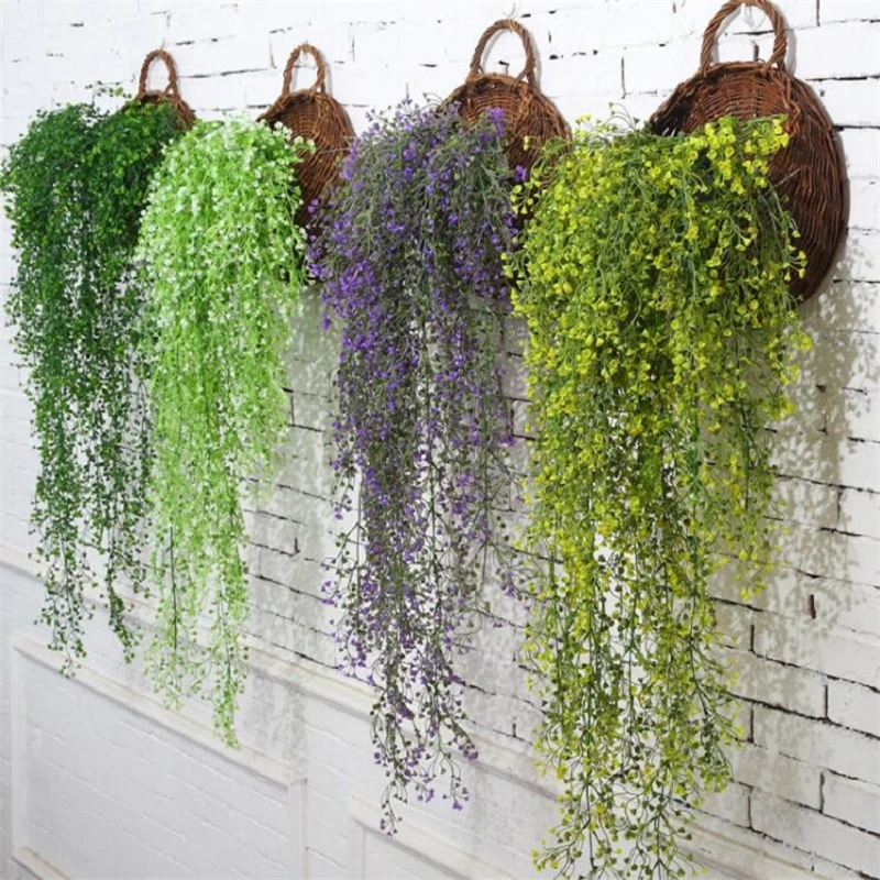 

Artificial flowers vine ivy leaf silk hanging vine plant artificial plants green garland home wedding party decoration