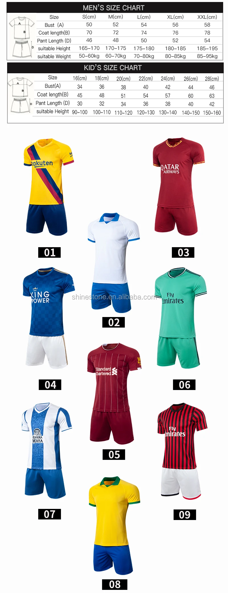 Thailand Quality Custom Soccer Set Jersey With Wholesale Price And Good
