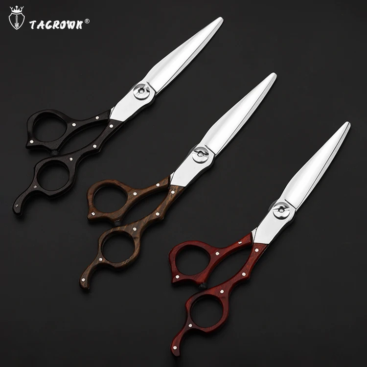 

2020 new MIZUTANI hairdressing scissors and barber tool set wooden handle scissors, Mirror polished