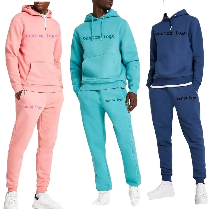 

New custom Pullover High Quality Blank Sweat Suits Men Sweat With Pocket Tracksuits Set Blank Jogging Suits Men sweatsuit, As picture, or oem as your idea