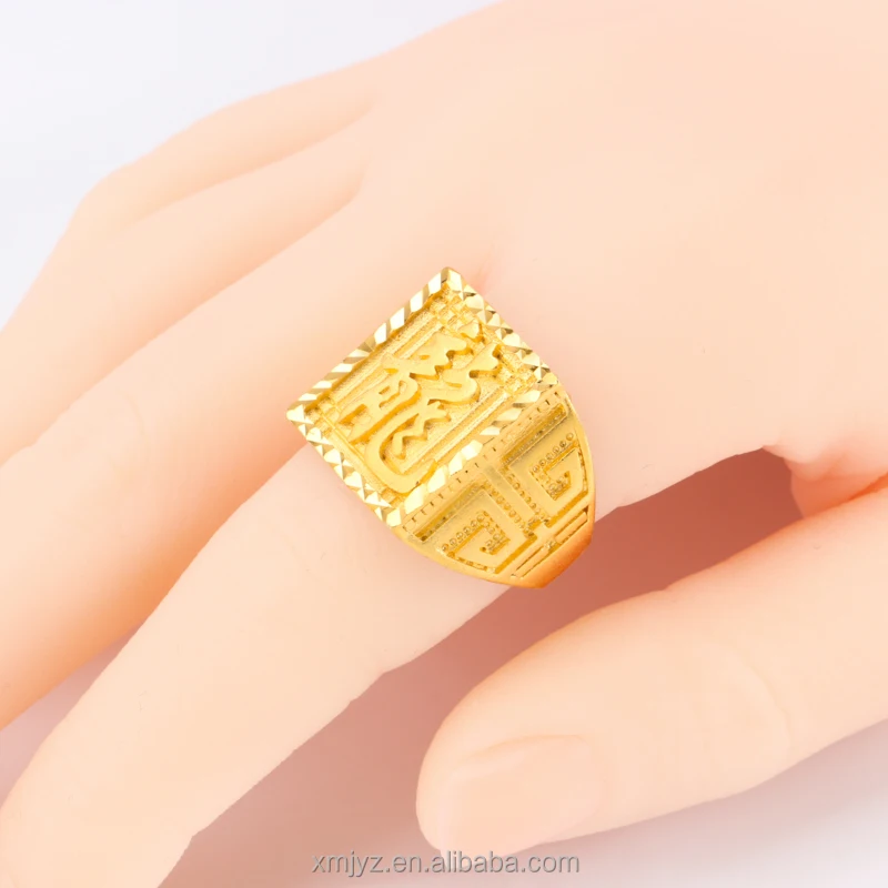 

Domineering Brass Gold Plated Dragon Open Ring