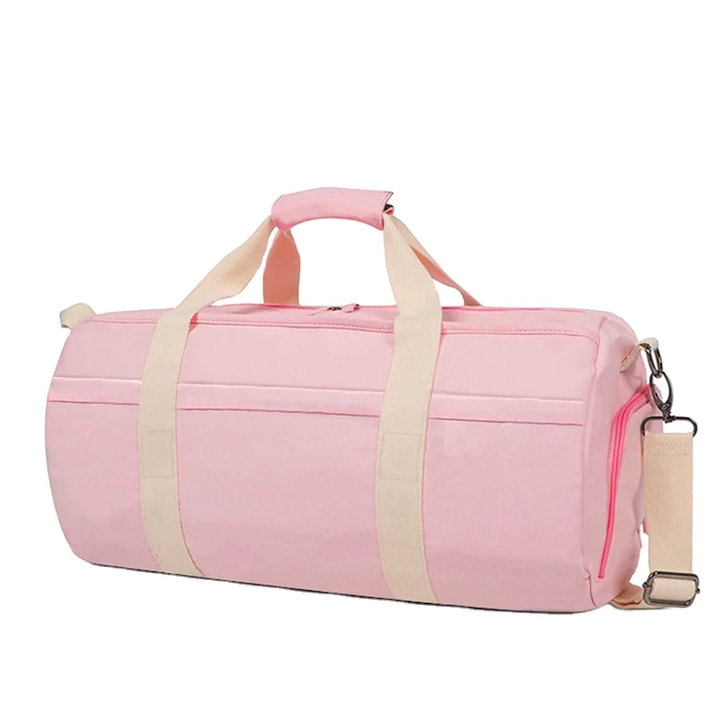 

Canvas Weekender Duffle Bags Wholesale Large Capacity Personalized Canvas Weekender Duffle Bags, Pink