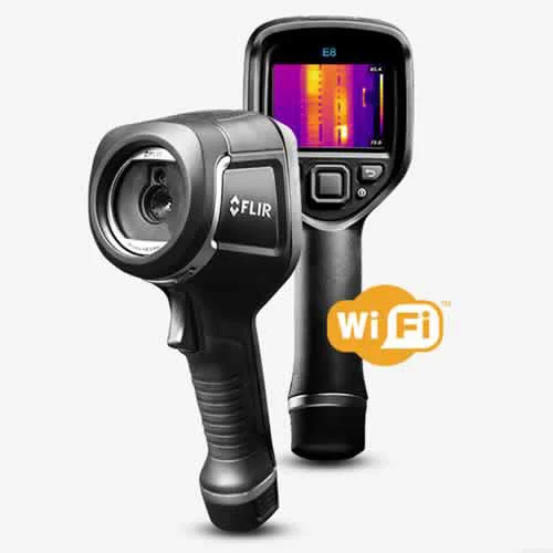 Camera hồng ngoại (IR) FLIR E8-XT với Dải nhiệt độ mở rộng, Công nghệ MSX và WiFi, 320 x 240, 9 Hz