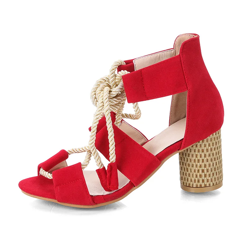 

new thick heel high plus size color matching ladies sandals high heels colorful colorful quality high heel shoe, 8 colors