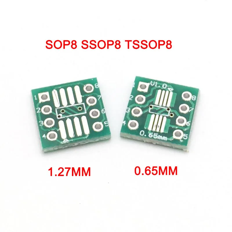 20PCS IC SOT23 SSOP10 MSOP10 UMAX to DIP 0.5/0.95mm Adapter PCB Board Konverter 