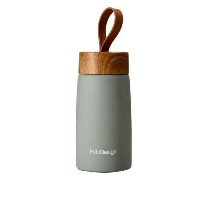 

Hot Sale Wooden Grain Portable 304 Stainless Steel Double Wall Insulated Cute Water Bottle