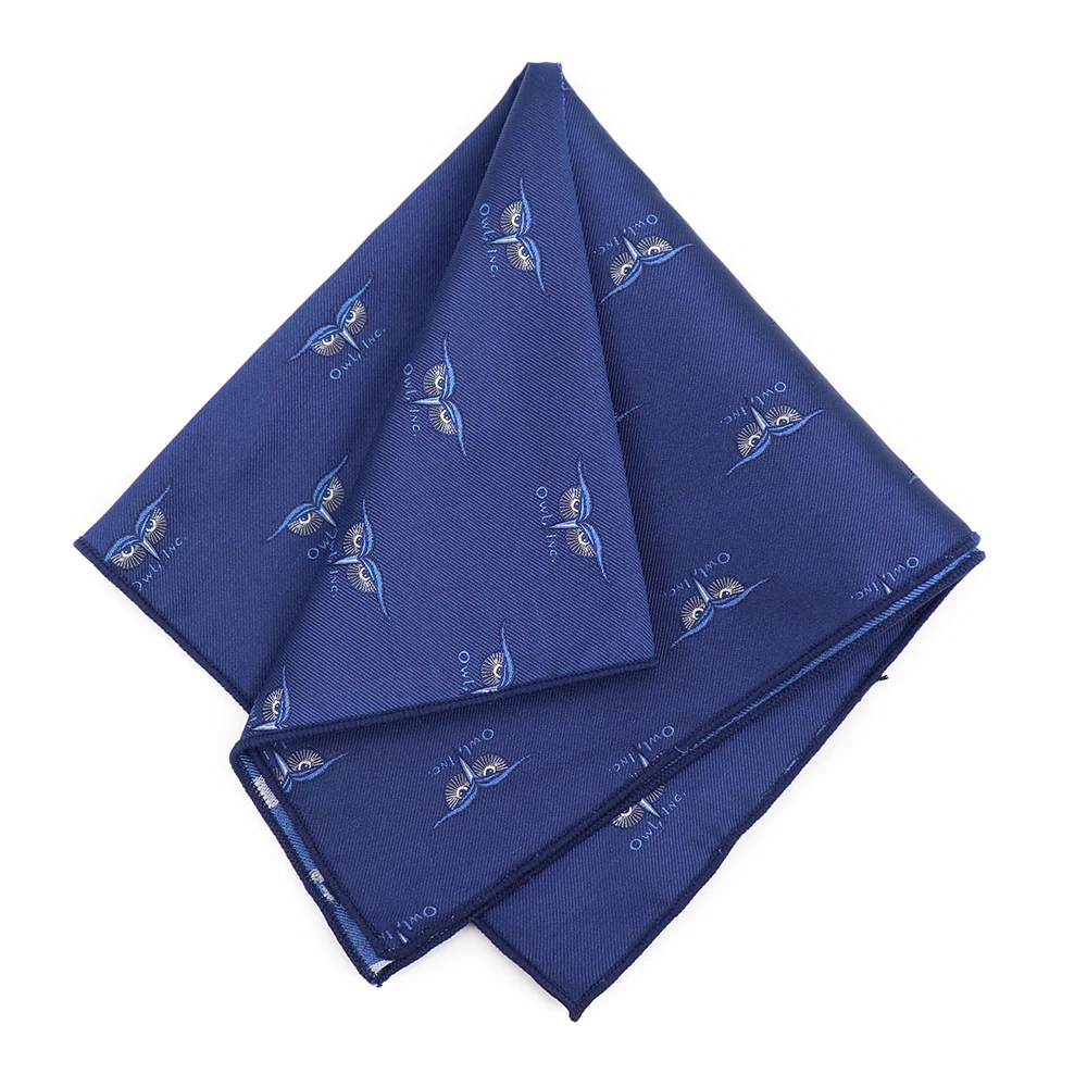 美味的食物寿司口袋方形男士漂亮的 spa 蓝色定制丝绸手帕 - buy cust