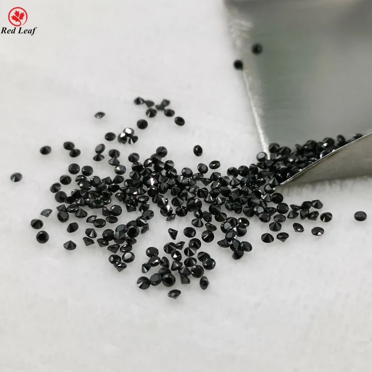 

Hot sale Gem Stone Loose Gemstone Round Synthetic Nanosital Black Nano Gems for jewelry