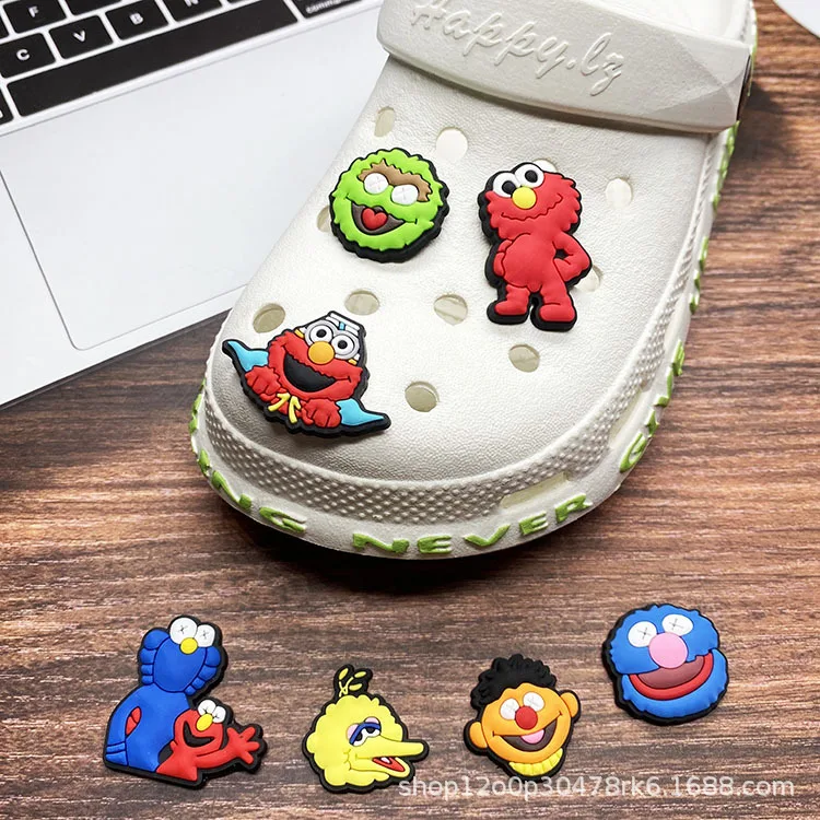 

2021 new cute funny cartoon pvc children's clog shoes flower shoes charm, As picture/custom