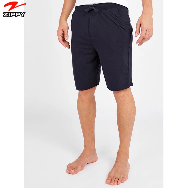 

2021 Summer Straight 100% Cotton Casual Knee Length Men shorts night pants man, Customized color