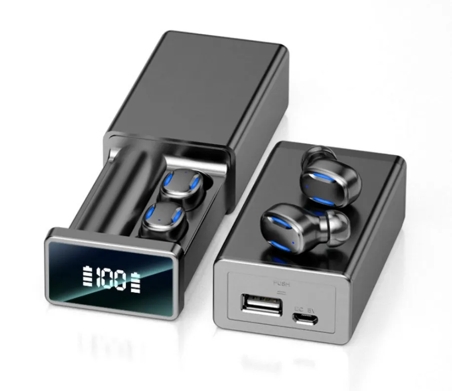 

Hot Sale led display power bank bt 5.0 tws wireless C1 ear buds earbuds