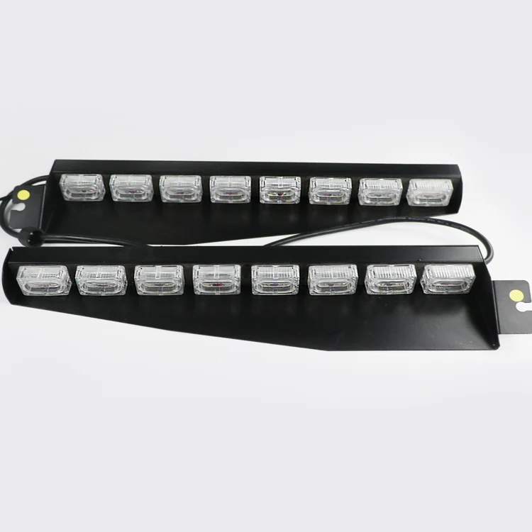 

Hot sale 48W road safety warning lights multi color super bright led windshield visor strobe light bar