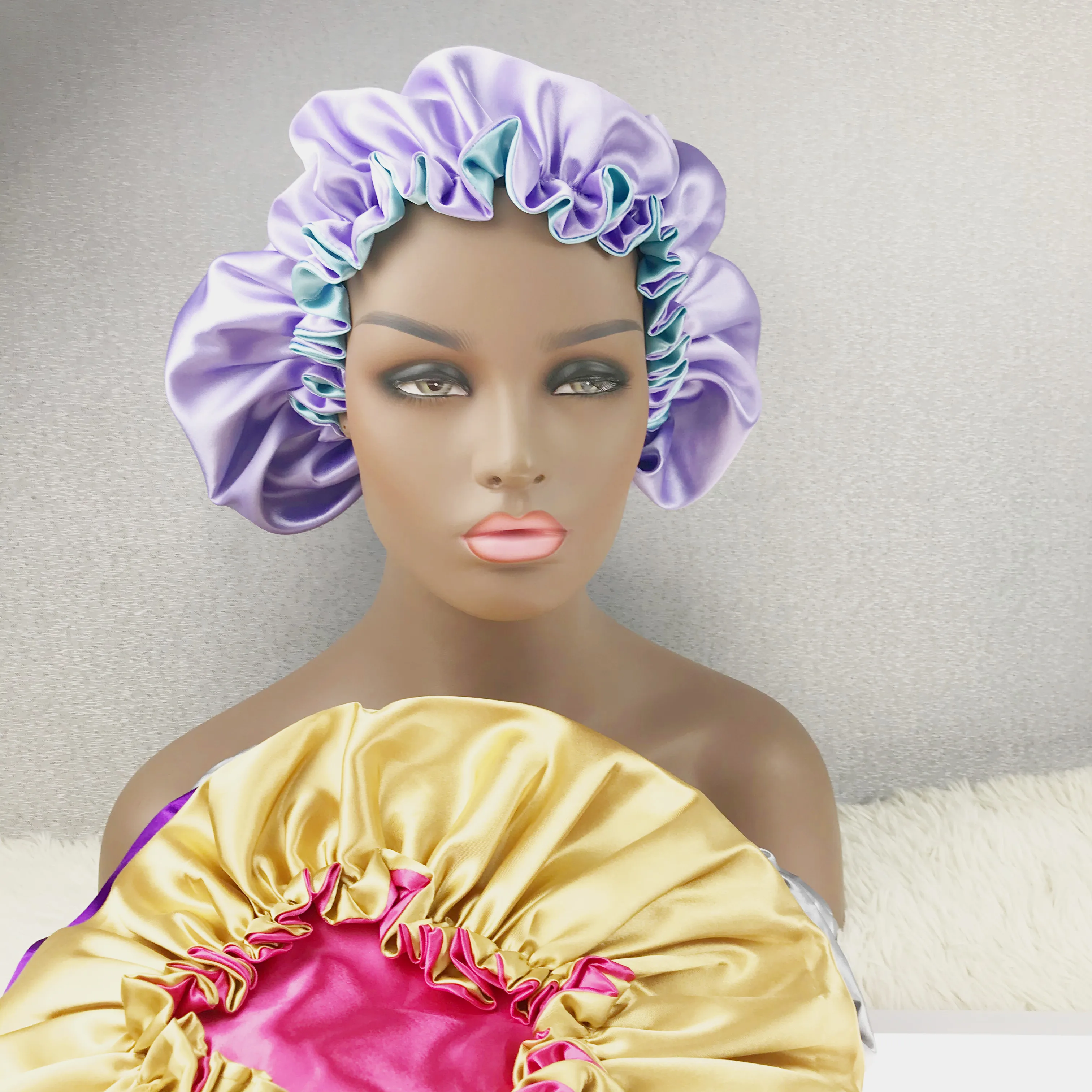 

Factory Supplying Satin Head Bonnet Wrap, Color