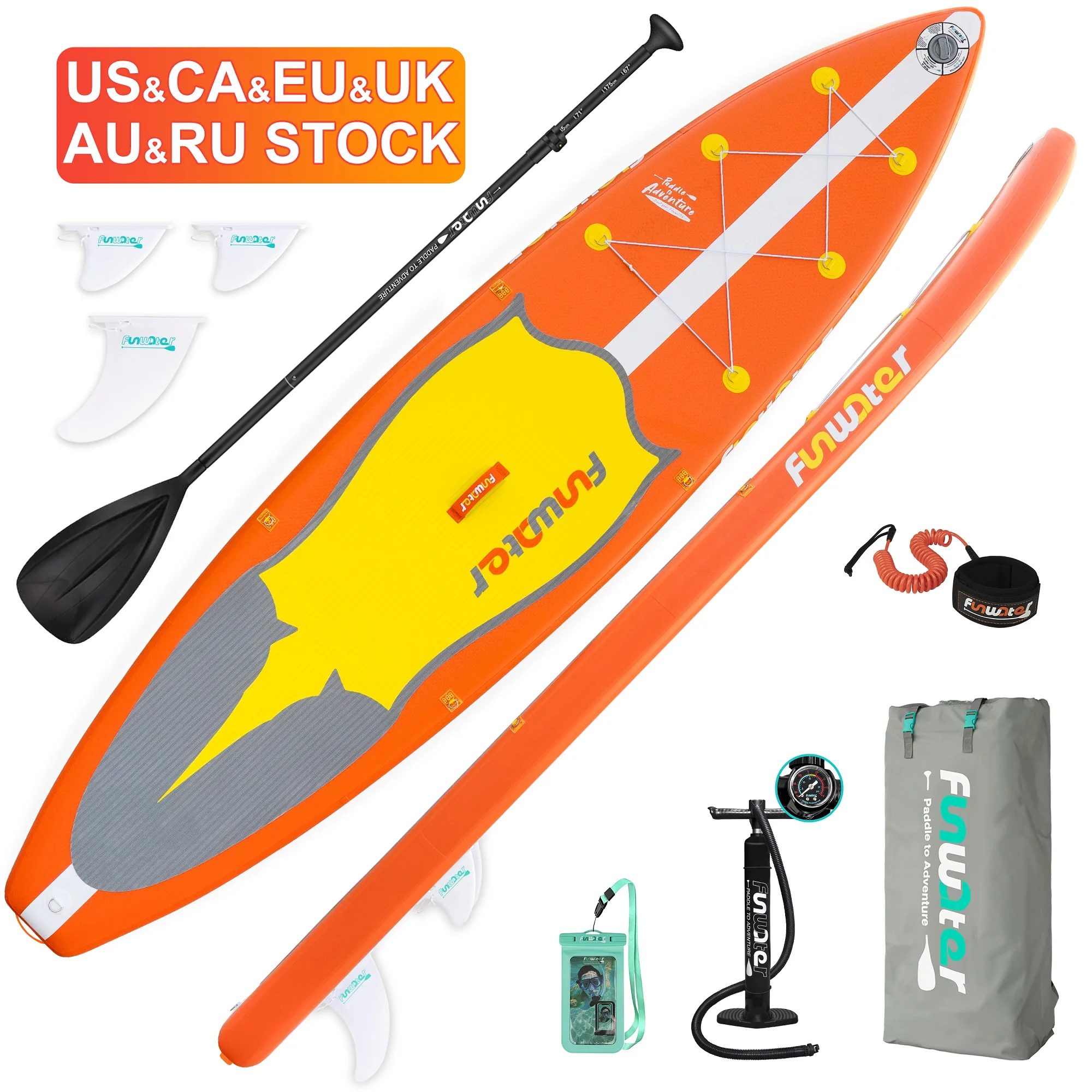 

FUNWATER Dropshipping OEM paddleboard gonflabl sub board softboard surfing buy SUP PADDL BOARD ALL AROUND sup board fin