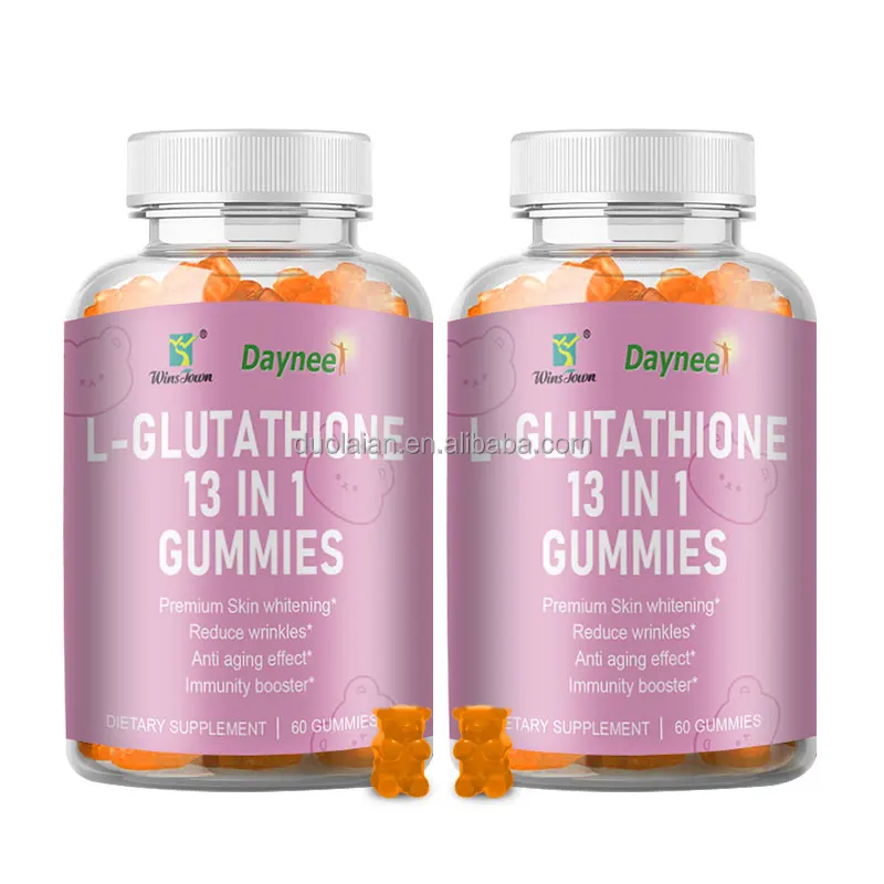 

L-Glutathione 13 in 1 Skin Whitening Gummies Vitamine c Care Anti aging Collagen Glutathiones Gummy