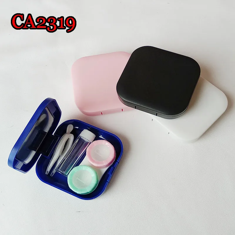 

wholesale cheap contact lens case with mirror portable travel contact lens box CA2319