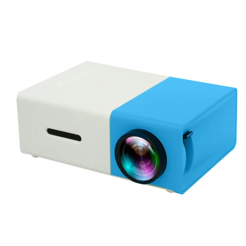 

Smart Hologram Portable Wifi Led Video Mini Projector 1080P YG300 Theater Cinema Multimedia Projector, Blue yellow black