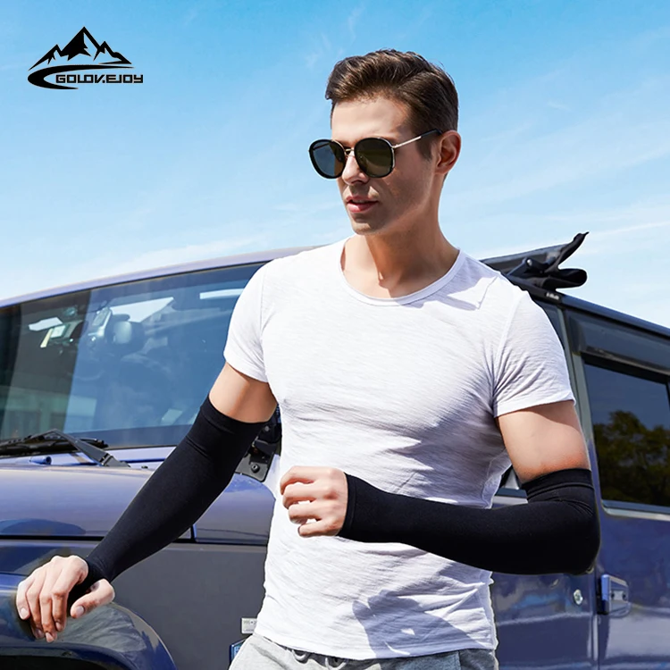 

GOLOVEJOY HB04 Custom Logo UV Protection Arm Sleeve Cover Outdoor Sports Cycling Basketball Cool Fishing Arm Sleeves For Men, Has 7 colors
