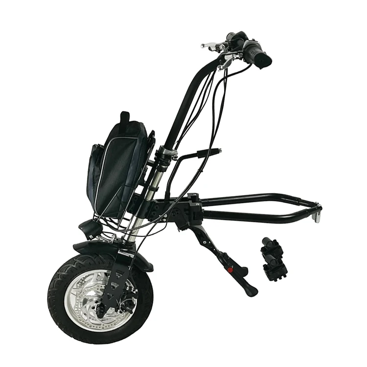 2020 Hot sale cheap price 36/48v 500w electric wheelchair attachment with big 13ah lithium battery handcycle, Balck