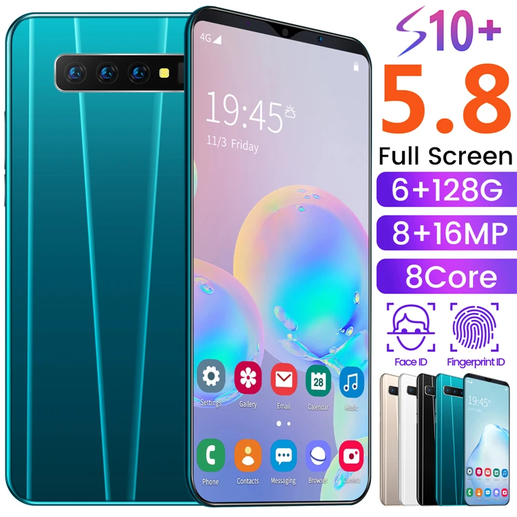 

Factory Price Brand New Selling Buy Mobile Phone Online S10+ 5.8Inch 4GB+64GB Mobile Phone Original