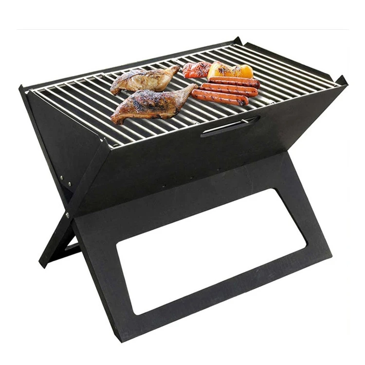 

outdoor camping adjustable grill charcoal bbq rectangular portable charcoal bbq grill