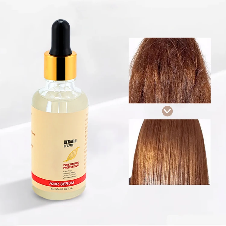 

Private label hair care treatment vitamin e serum natural nourish repair hair essential oil