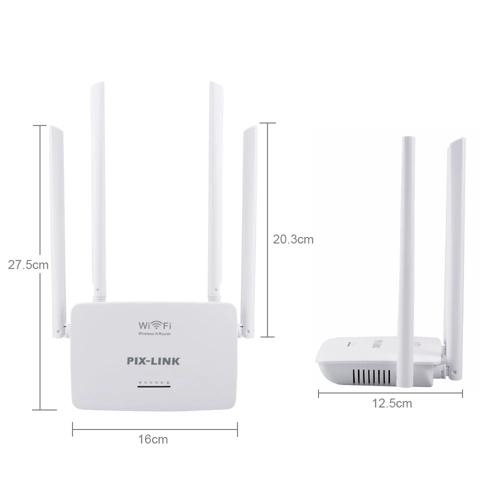 

PIXLINK WiFi Router LV-WR08 300Mbps rfid range extender High speed Wireless WiFi Router durable Internet Router for Home