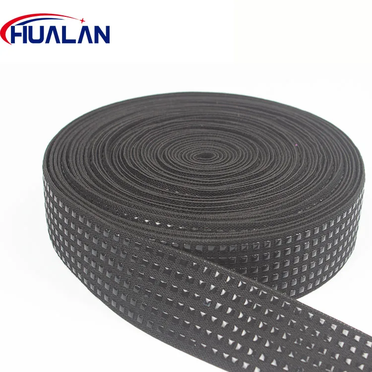 

OEM/ODM 38mm Webbing Printed dot anti-slip oktex Polyester belt Silicone print Silicone non-slip Elastic band, Customizable