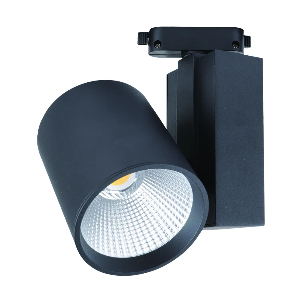 European Style 30Watt 40Watt COB LED Track Spotlight For Showroom And Other Commercial Lighting Applications