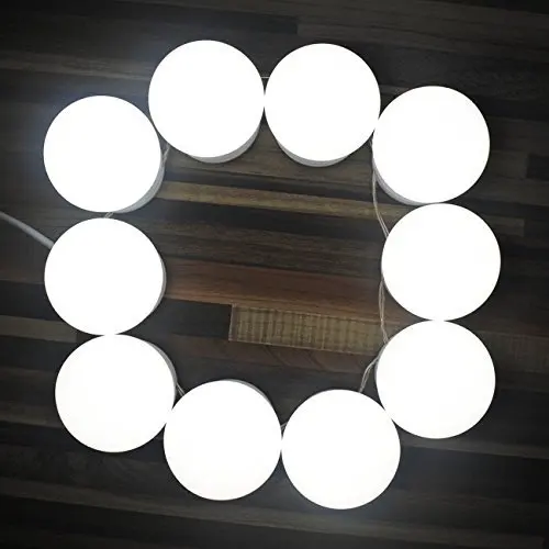 New Lamp Bedroom DIY Dimmable 10 Makeup Vanity Bulbs For Beauty Makeup Mirror  Best Decorative Lamps Led Mirror Light