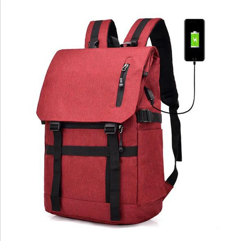 

Folding Backpack Intelligent Bluetooth Anti-Theft Laptop Bag Durable Travel Bag With USB Charging For Men And WOmen, Red, light gray, black