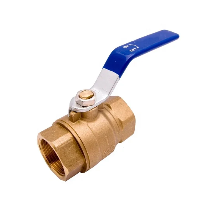 1/2" Inch - 4" Inch Brass Ball Valve Full Port for Water Oil and Gas with Blue Handle