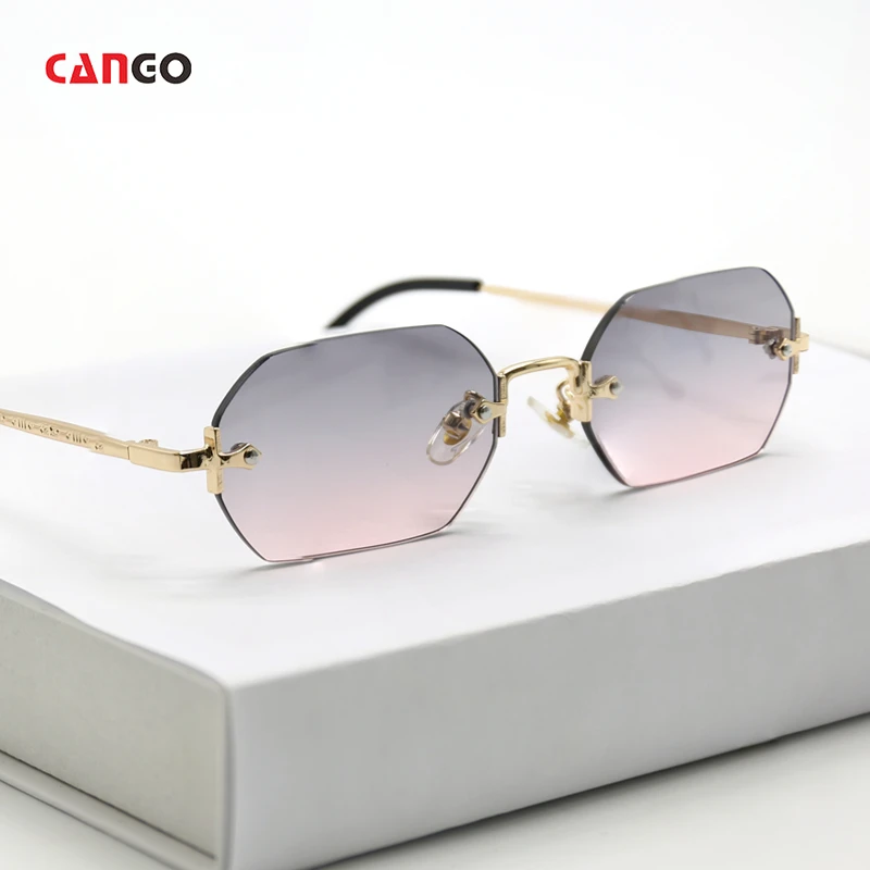 

2023 Fashion High quality 20% off Diamond Cut Sunglasses Retro Vintage Men Women Tinted Small Rectangle sunglasses for women