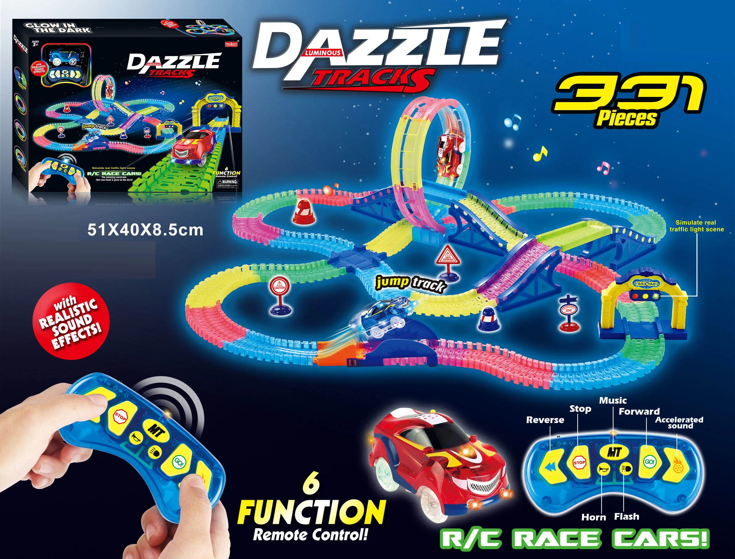 Indoor Toy Remote Control Diy Racing Track Car Toys Buy Racing Track