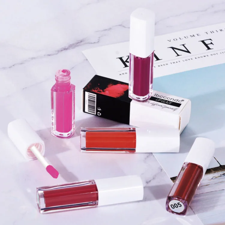 

Custom Private Label high quality 5 Colors Clear Glitter Wholesale matte Lip Gloss