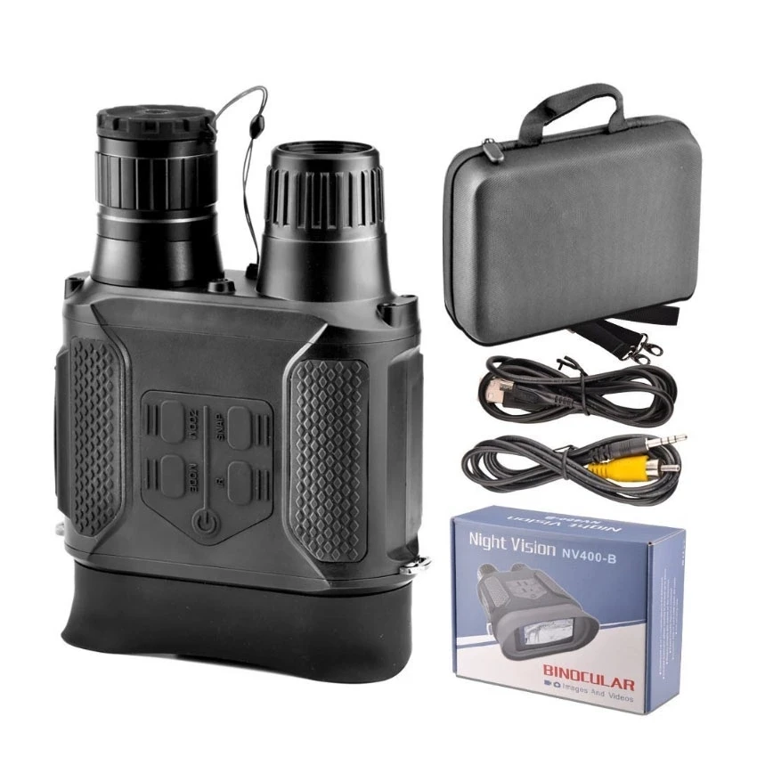 

NV400 Night Vision Binocular Work On Full Darkness with Long Distance Binoculares Vicion Nocturma, Black