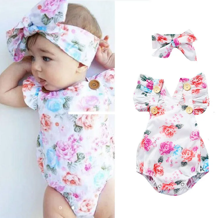 

Baby Clothes Spring 1-3 Years Old Baby Conjoined Clothes Romper Newborn Clothes, As show