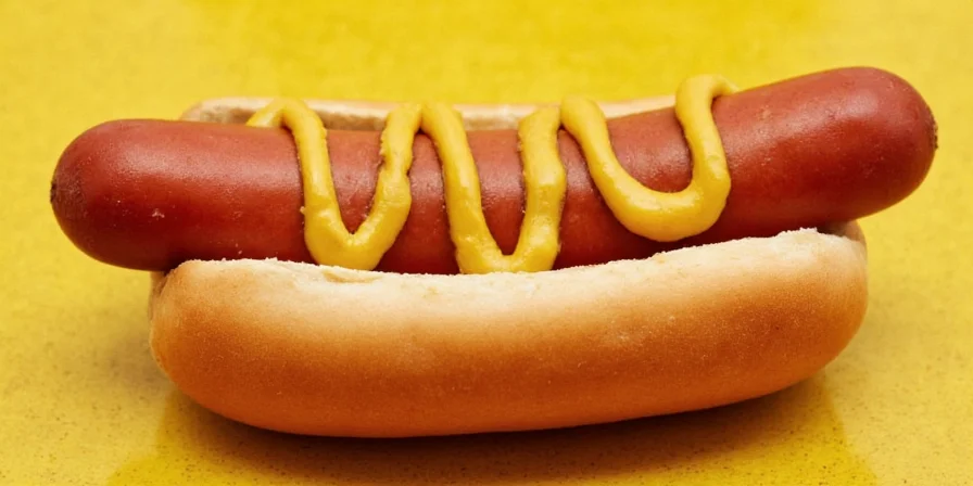 Tray of homemade hot dogs with various toppings and mustard combinations.