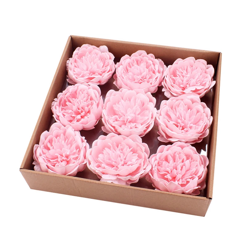 

INUNION Wholesale decorative 2023 New Design big colorful peony rose soap flower from china factory