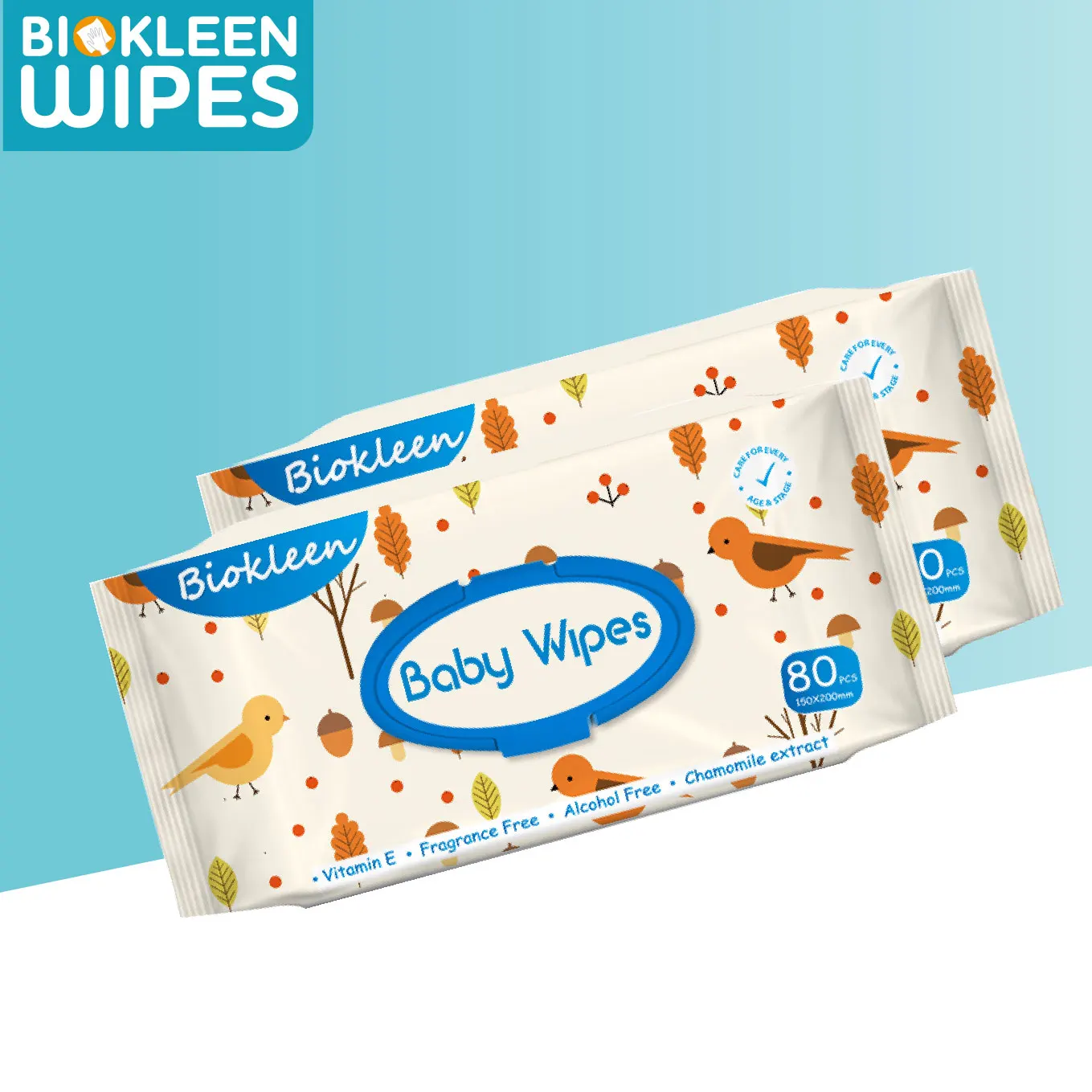 

Lookon High Quality Hypoallergenic No Parabens Sensitive Simple Wet Wipes Baby For Cleaning Baby's Hands and Face