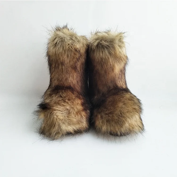 

2020 New Arrive Winter Boots Women Shoes Ladies Faux Fur Boots PVC Midi Women's Snow Boots Winter Ii Waterproof Fur Lined Chart