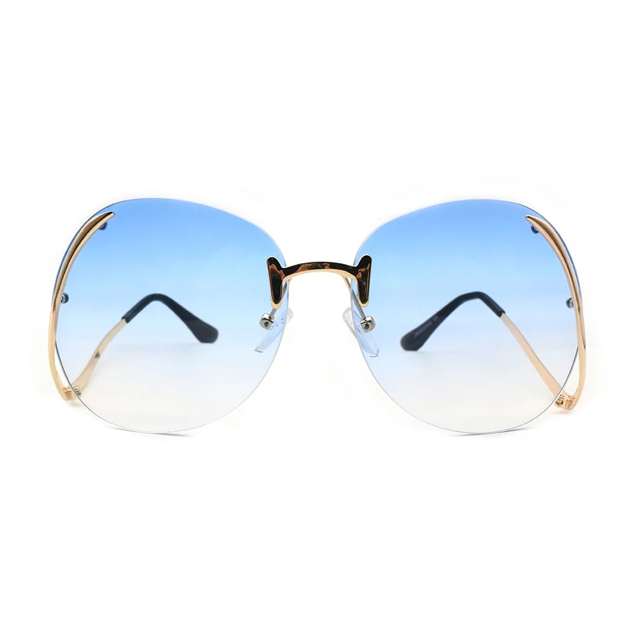 

Wholesale custom trendy luxury round sunglasses vintage oversized polarized fashion ladies shades sun glasses, Gradient ocean lens glasses