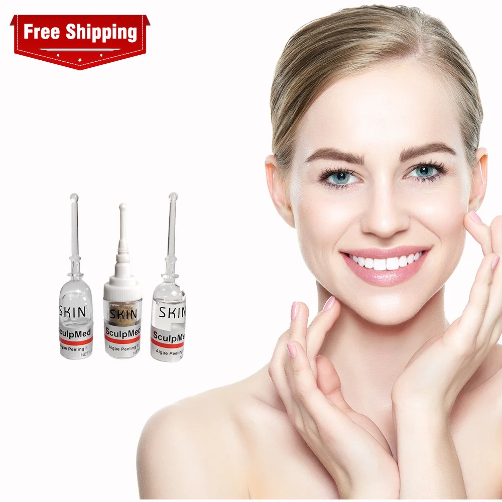 

FreeShipping 60% Bio-needles Skin Care Spongilla Needles Spircules Powder Algae Peel Exfoliation Peeling For Skin Care Acne Set