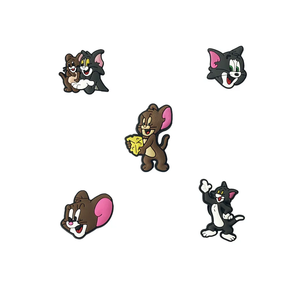 

Custom cartoon Tom and Jerry Wholesale Custom Shoe Charms for sandal decoration Bracelet Accessories, As picture