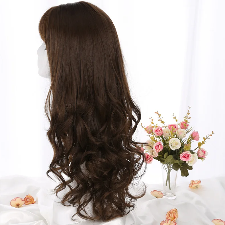 

New arrival india woman remy synthetic hair lace front wig 360 frontal wig