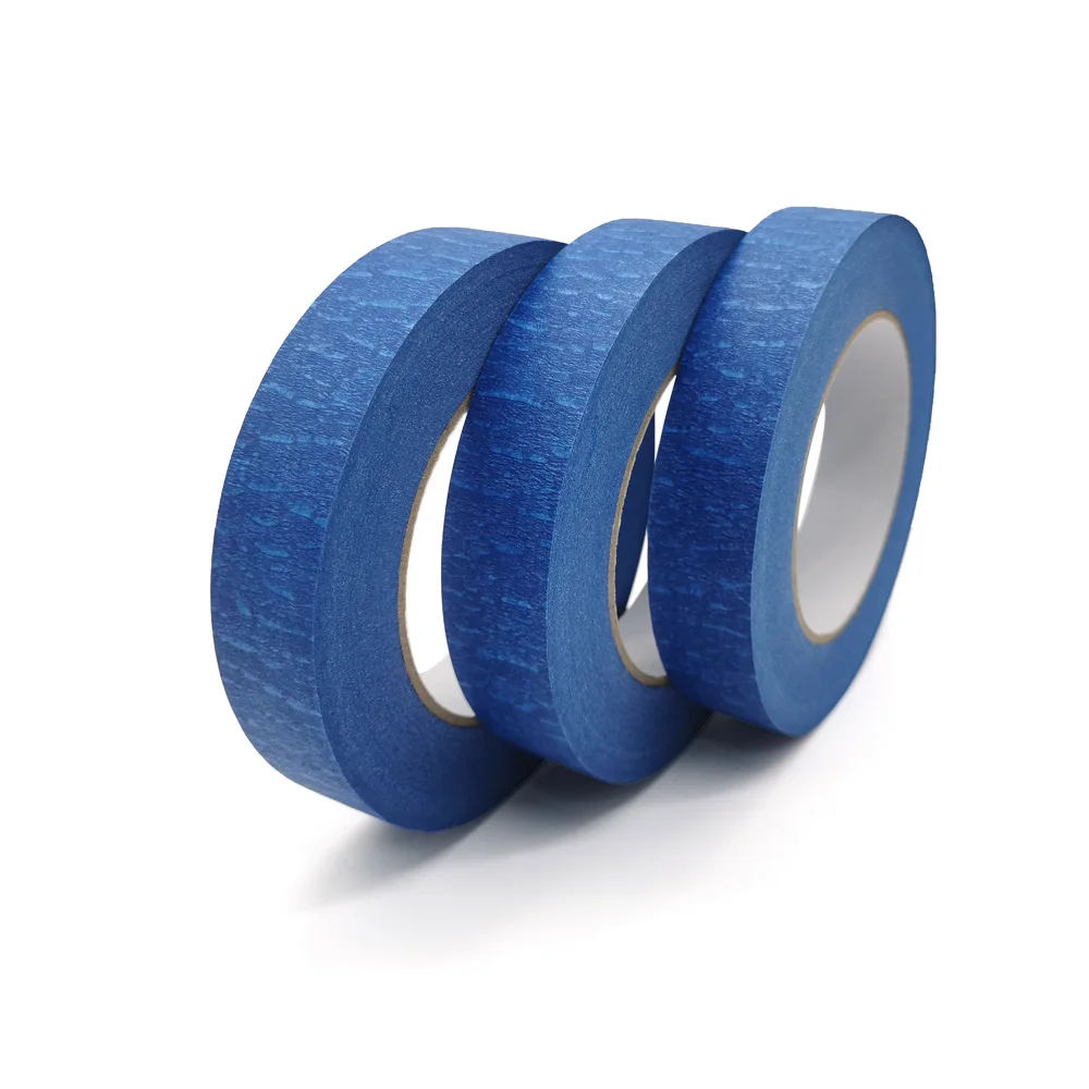 

60y blue masking tape in the painting industry for taping off floors and trim work